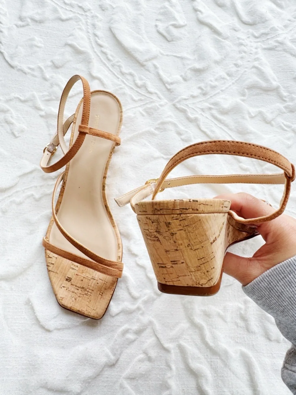 Stuart Weitzman Oasis 50 Wedge Sandal Size 9.5 - Picture 5 of 7